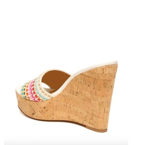 Veronica Beard Dali Woven multi color wedge sandals shoes women size 11 M NWOB - Picture 2 of 9